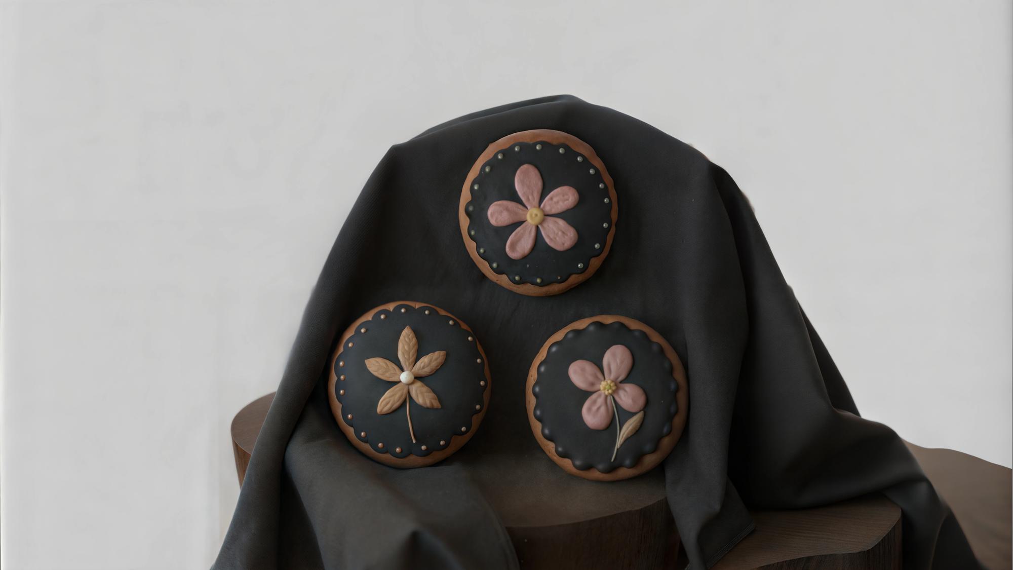 Sample embroidered textile collection